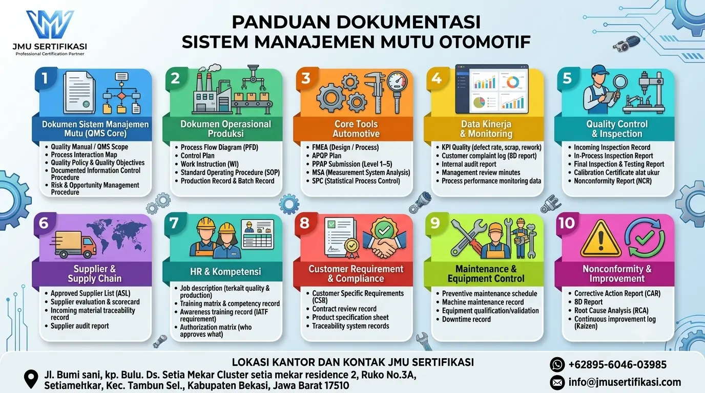 Dokumen IATF 16949 pada JMU Sertifikasi